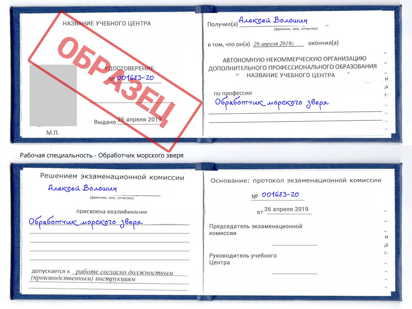Обработчик морского зверя Евпатория